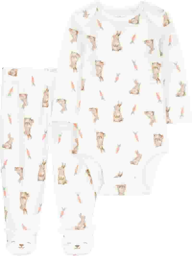 Carter's Child of Mine Baby Unisex Easter Footed Outfit Set, 2-Piece, Sizes Preemie-6/9 Months | Walmart (US)