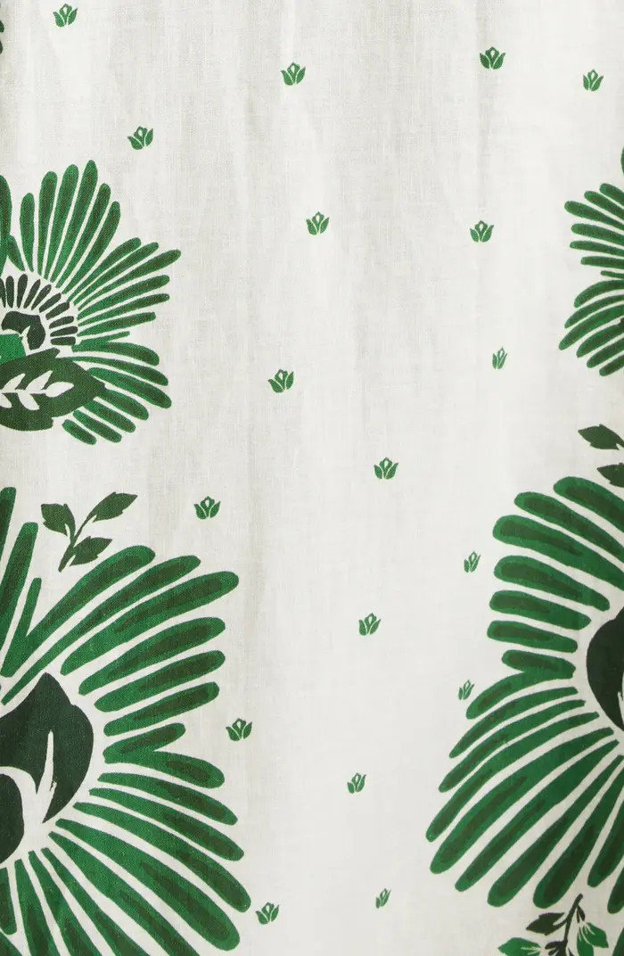 Forest Soul Long Sleeve Linen Blend Shirtdress | Nordstrom