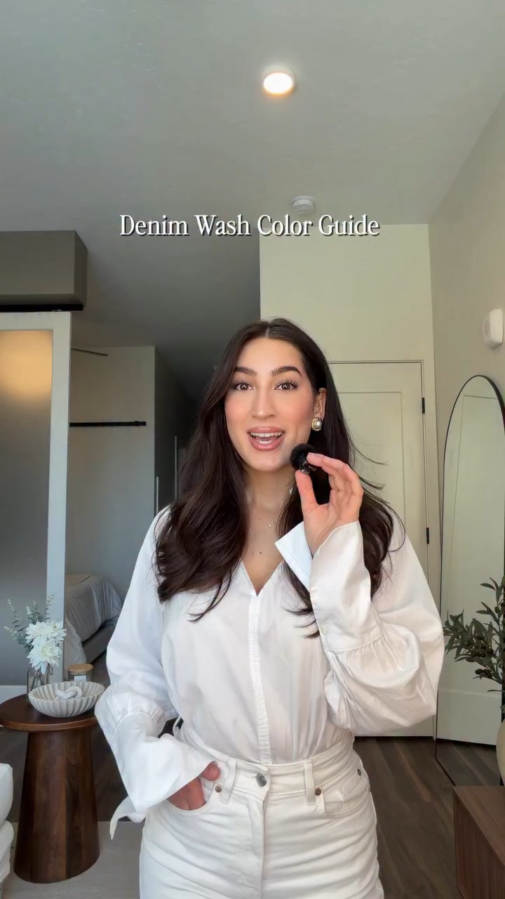 The ultimate denim wash color guide 👖#styletips #jeans #fashion #viral #outfit