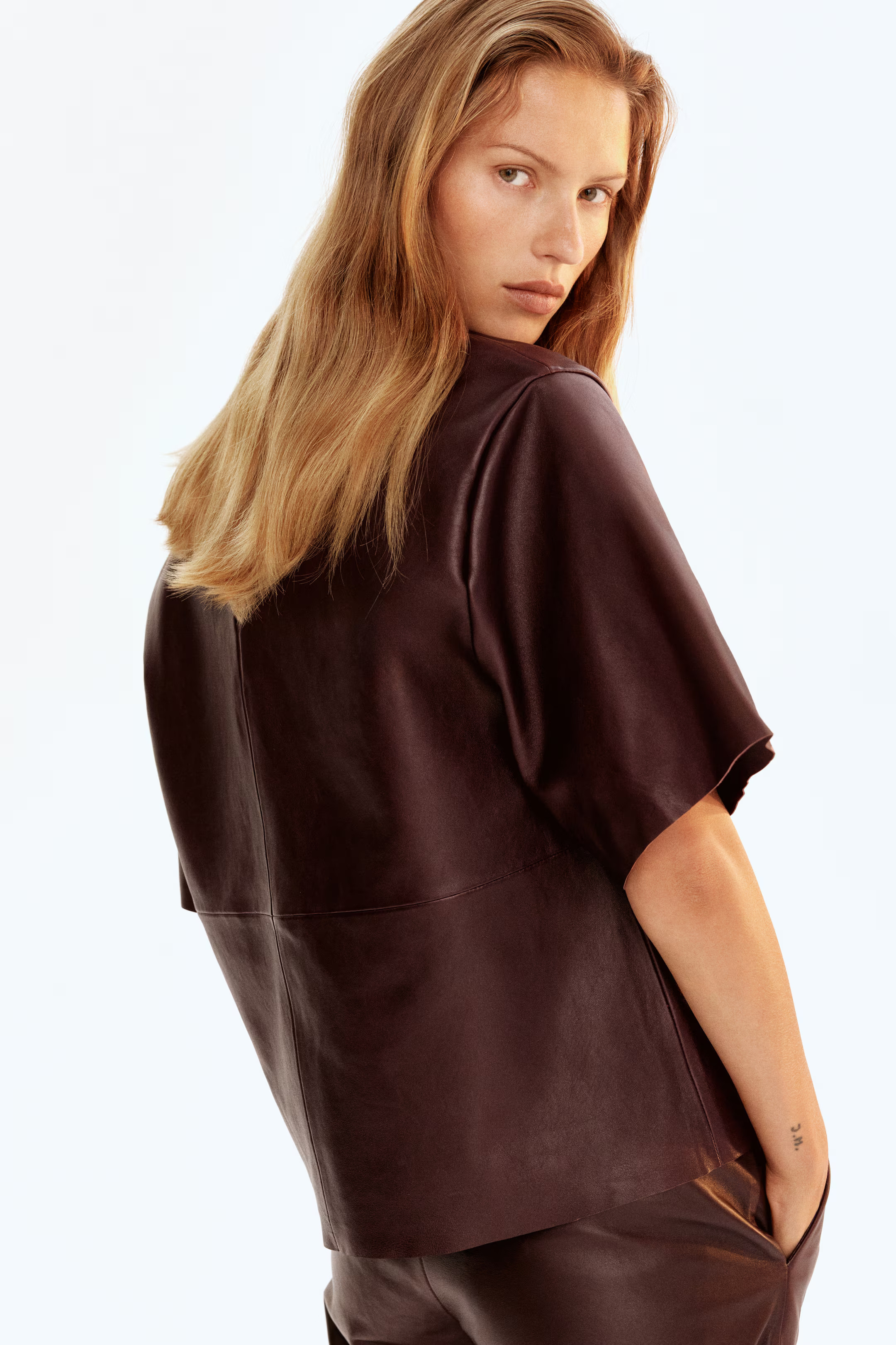 Leather T-Shirt | H&M (US + CA)