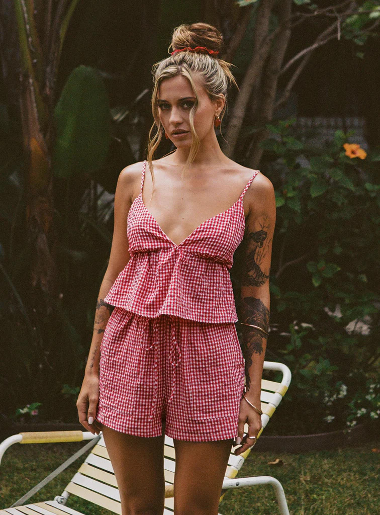 Lille Set Red Gingham | Princess Polly AU