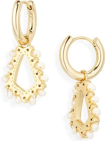 Camry Beaded Drop Huggie Hoop Earrings | Nordstrom