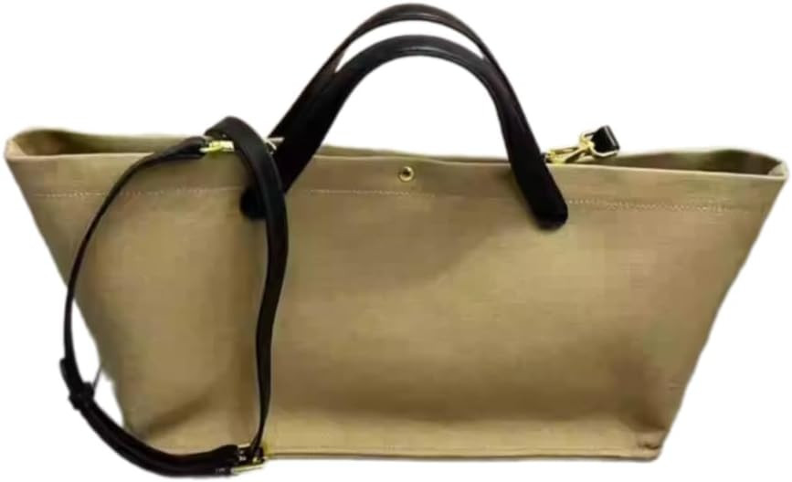 LuxeBlend – Genuine Leather and Textile Bag with Pouch and Adjustable Strap | Amazon (US)