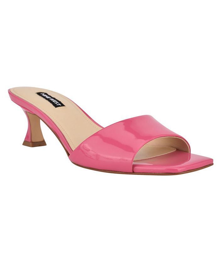 Nine West Women's Indra Square Toe Low Heel Slide Sandals & Reviews - Sandals - Shoes - Macy's | Macys (US)