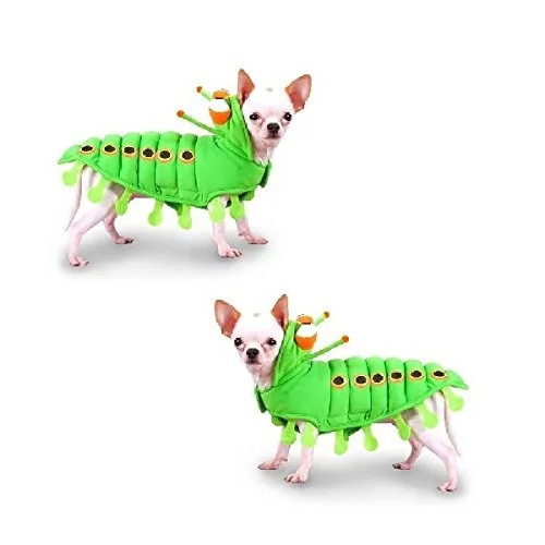 Dog Costume Green CATERPILLAR Insect Dress Your Dogs Like a Bug(Size 0) - Walmart.com | Walmart (US)