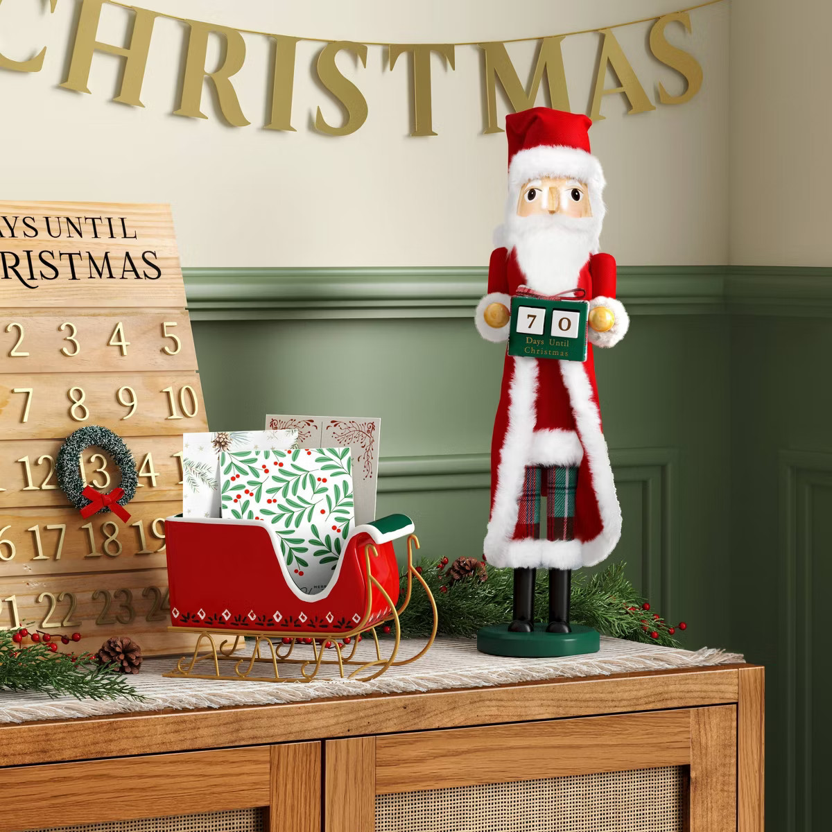 Santa Nutcracker Countdown Christmas Calendar - Threshold™ | Target