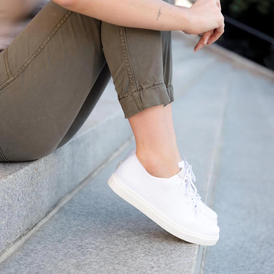 Women's Go-To Eco-Knit Sneaker White | Nisolo