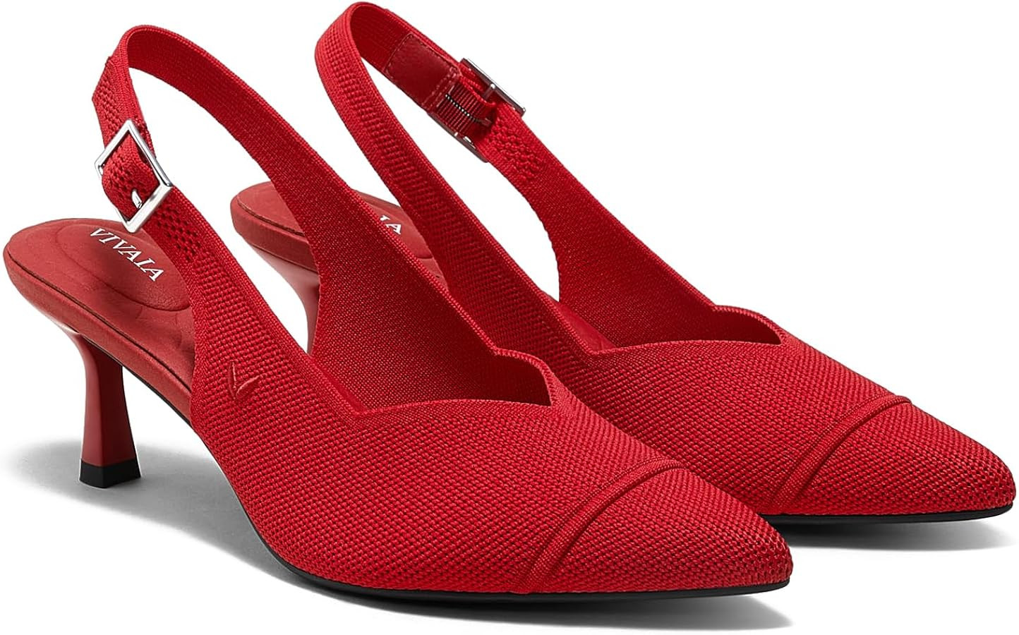 VIVAIA Addison Pointed-Toe Slingback Sandals For Women, Elegant Mid Heels With Arch Support | Amazon (US)