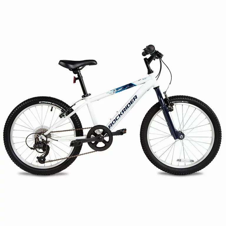 Decathlon Btwin ST120, Kids Mountain Bike, 20", 6 Speed, 3'11" to 4'5", White | Walmart (US)