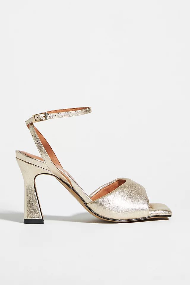 Angel Alarcon Puffy Ankle-Strap Heels | Anthropologie (US)