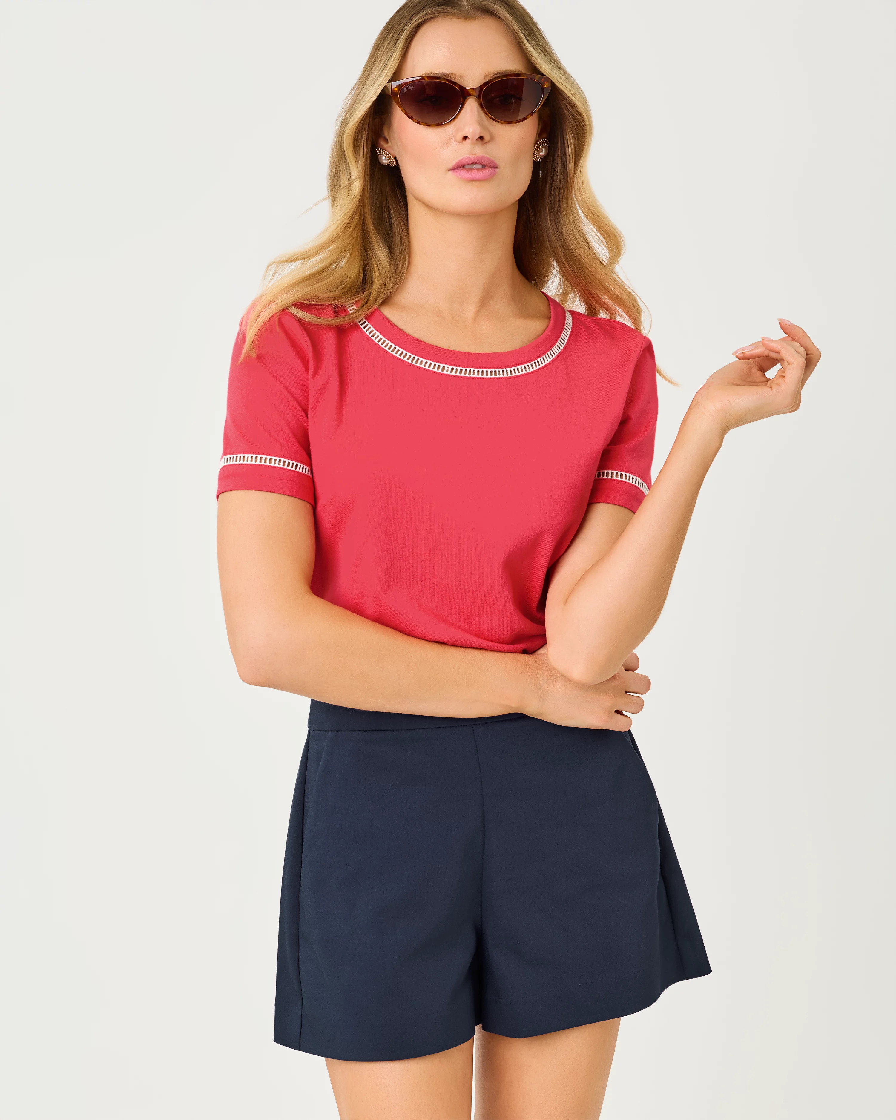 Clairmont Ladder Lace Knit Top | Lilly Pulitzer
