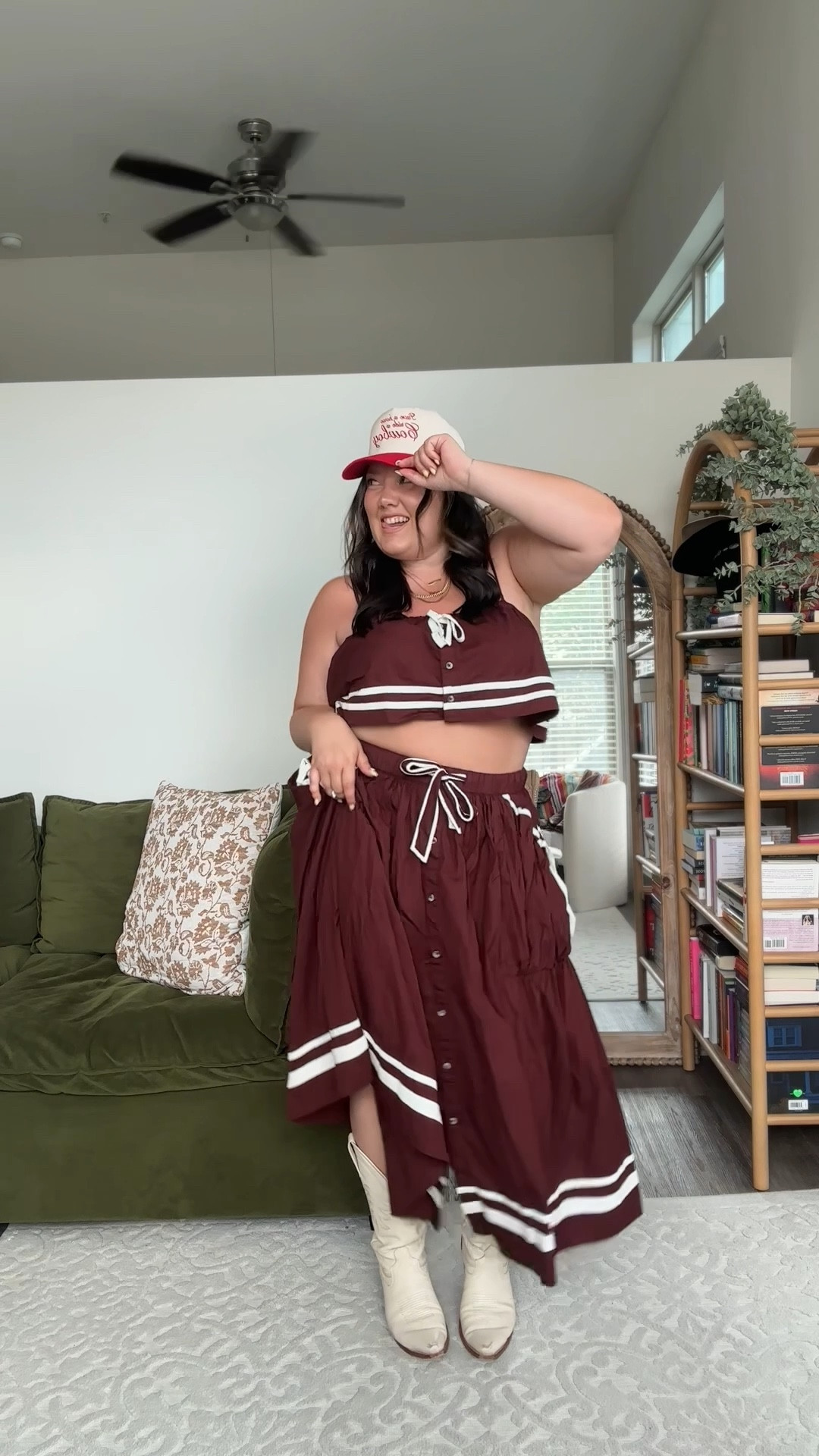 CMA fest / country concert outfit inspo on a size 16! 

Wearing size XL in brown set, 2X in champagne skirt and would wear 1X in the tank linked! 

#LTKShoeCrush #LTKPlusSize #LTKStyleTip