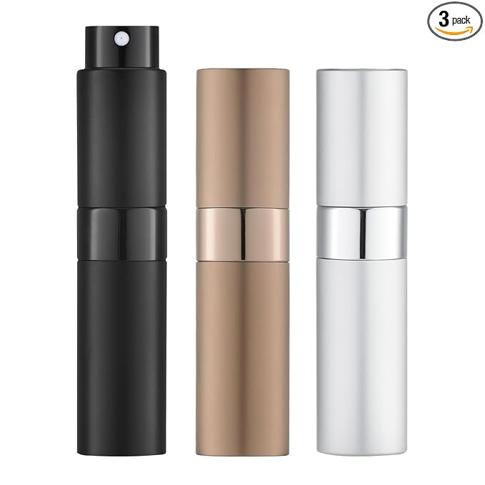 8ML Atomizer Perfume Spray Bottle for Travel (3 PCS) Empty Cologne Dispenser, Portable Sprayer (B... | Amazon (US)