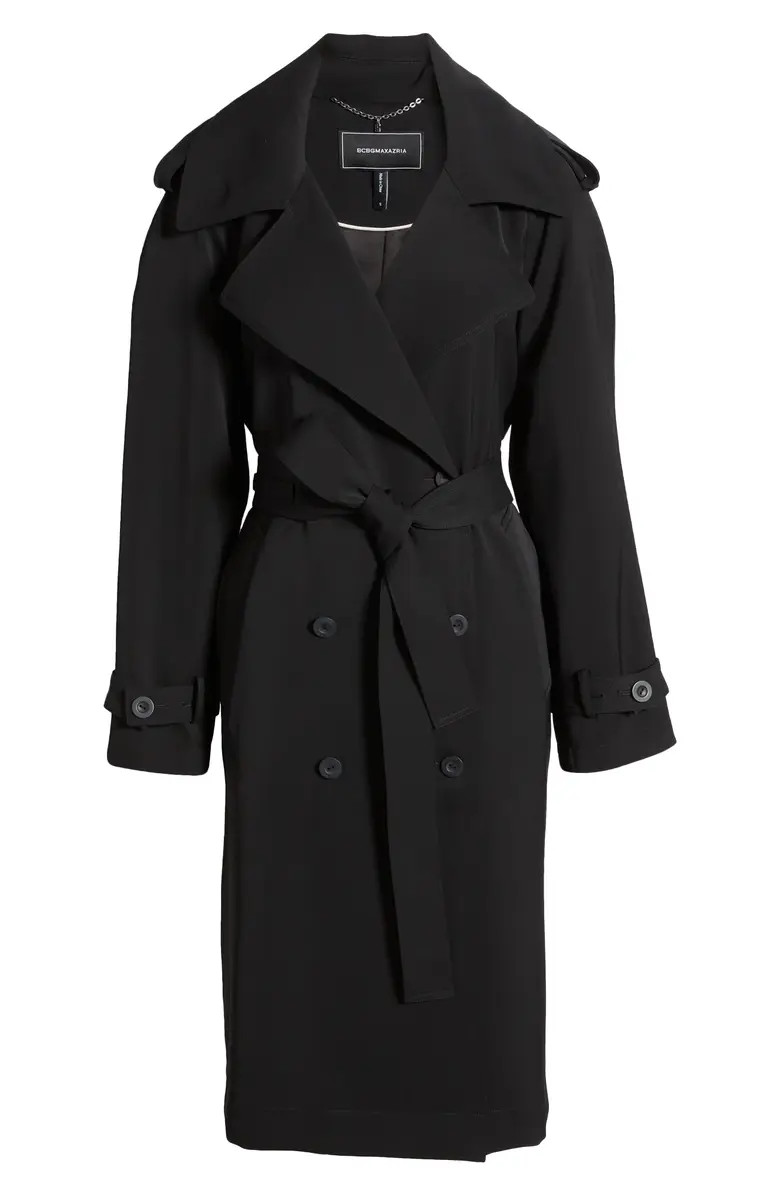 Crepe Trench Coat | Nordstrom