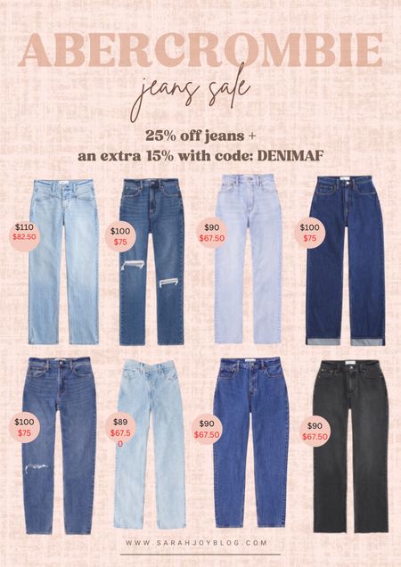 Last day for Abercrombie Denim sale! 25% off all jeans + an additional 15% off with code: DENIMAF

Follow @sarah.joy for more sale finds! 

#LTKsalealert #LTKSeasonal #LTKSpringSale