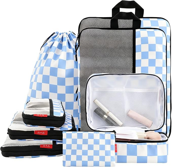 U+U 8 Set Compression Packing Cubes - Ultralight Travel Organizers | Amazon (US)