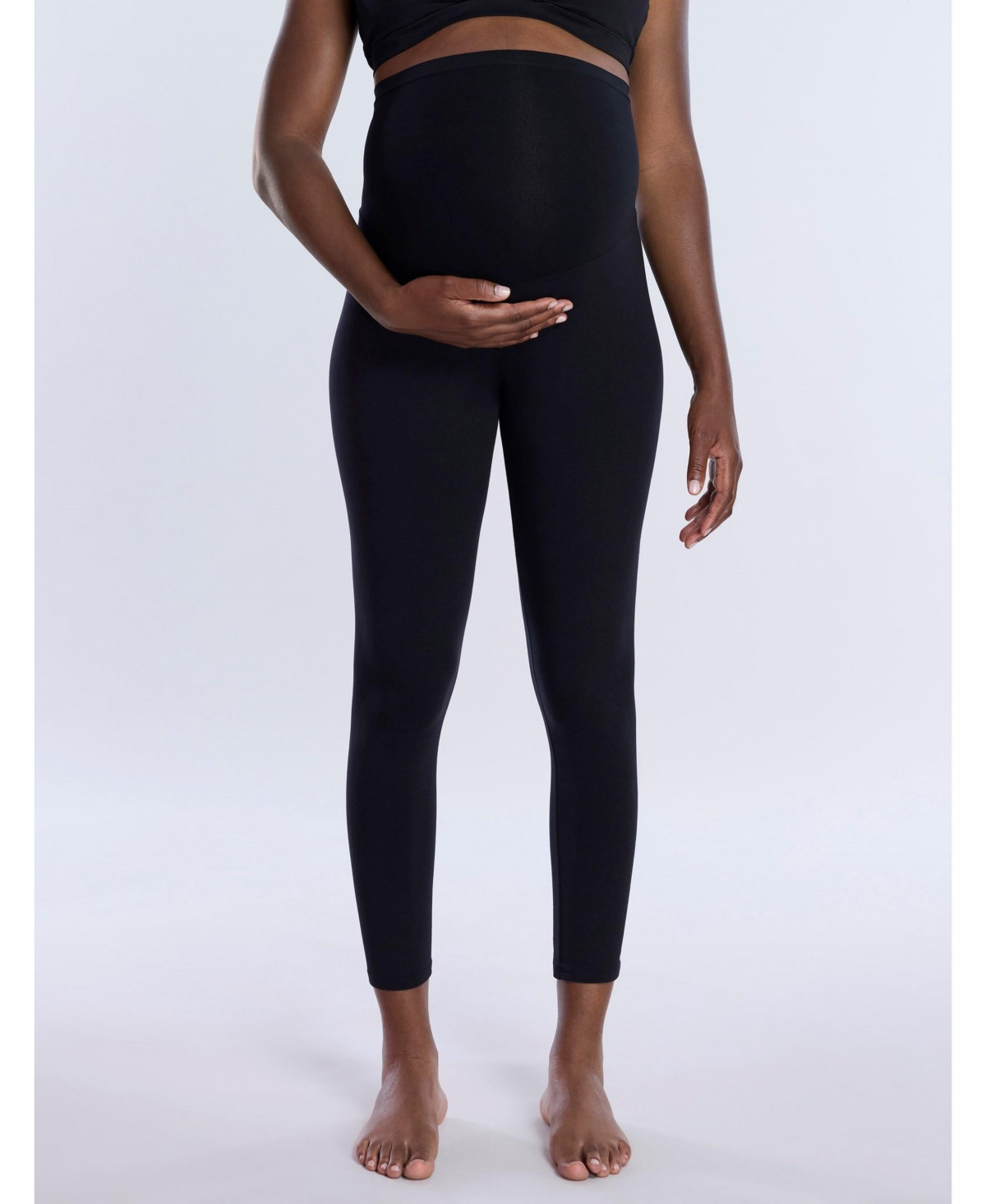 Motherhood Maternity Women's Essential Stretch Secret Fit Over the Belly Maternity Leggings - Motherhood Maternity - Black | Macy's