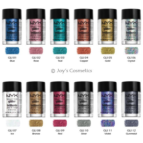1 NYX Face & Body Glitter Powder - GLI "Pick Your 1 Color" *Joy's cosmetics* | eBay US