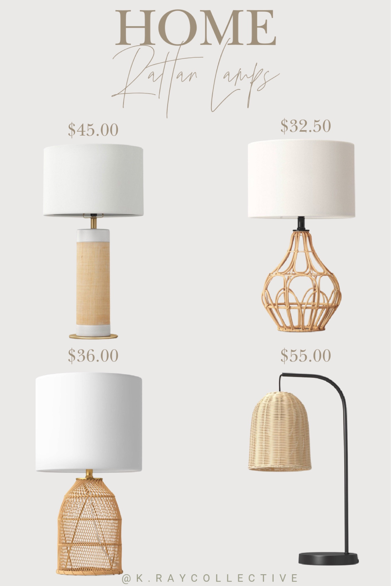 Can’t get enough of these beach inspired lamps all under $50.  Rattan is really having a moment right now.

Bedroom, decor, living room, decor, home Decor, Beach Decor, Bedside lamps , accent lamps 

#bedroom #accentlamps #beachdecor #livingroom #lamps #decorunder50

#LTKunder50 #LTKSeasonal #LTKhome