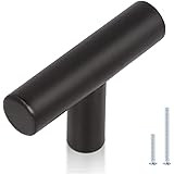 KNOBWELL 12 Pack Stainless Steel Cabinet Knobs, Matte Black Drawer Pulls Drawer Knobs, Cabinet Kn... | Amazon (US)