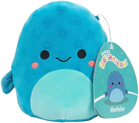Squishmallows Original 5-Inch Refalo The Pufferfish - Official Jazwares Mini Plush - Collectible ... | Amazon (US)