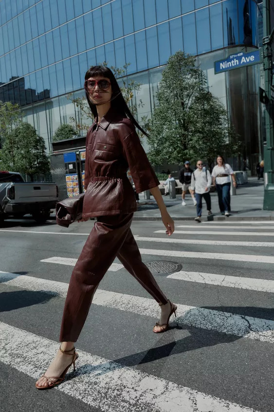 FAUX LEATHER PANTS | Zara US