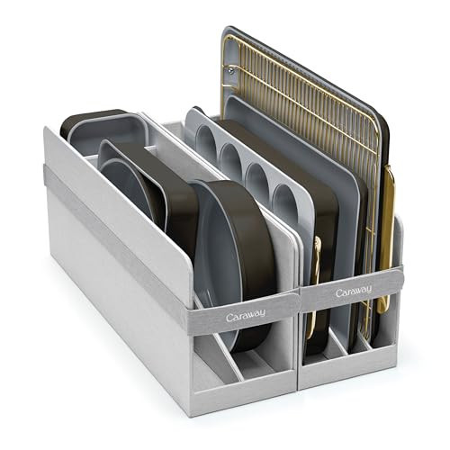 Caraway Nonstick Ceramic Bakeware Set (11 Pieces) - Baking Sheets, Assorted Baking Pans, Cooling Rack, & Storage - Aluminized Steel Body - Non Toxic, PTFE & PFOA Free - Black | Amazon (US)