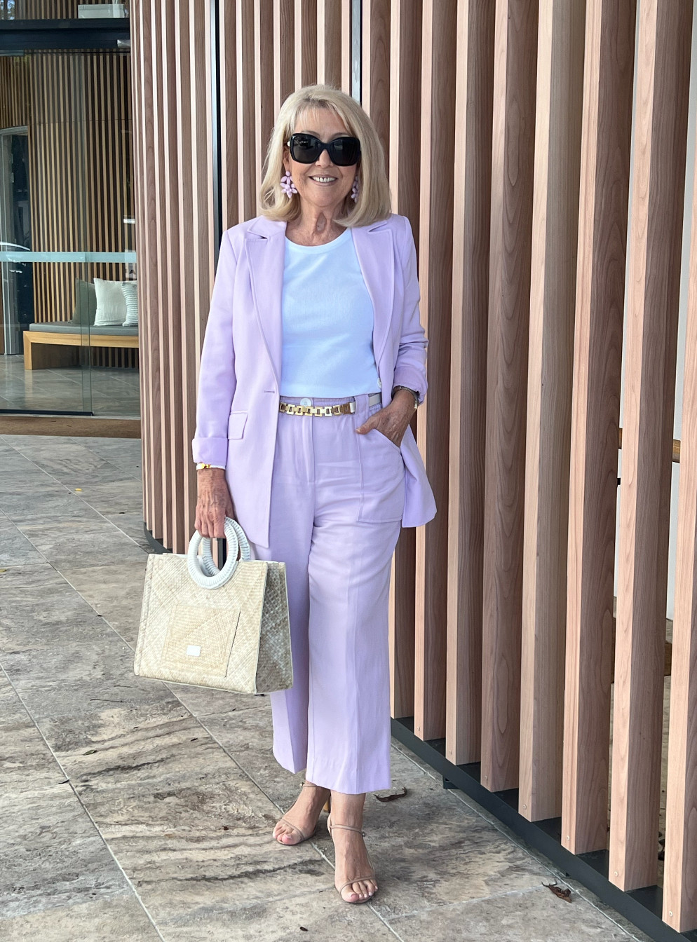 A pop of colour is a fun way to visit the office. I love the lilac colour! While this suit is no longer available, I have found a beautiful alternative which I have linked.  

 #LTKaustralia #LTKworkwear #LTKover50style