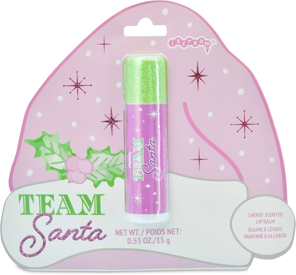 iscream Team Santa Cherry Scented Jumbo Holiday Lip Balm | Amazon (US)