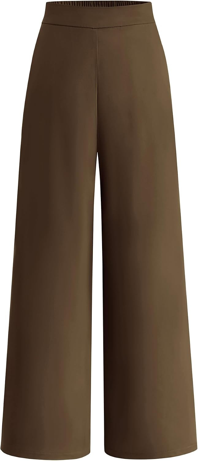 BTFBM Women High Waisted Wide Leg Pants Spring 2026 Business Casual Work Pants Loose Office Palazzo Trousers Pockets | Amazon (US)