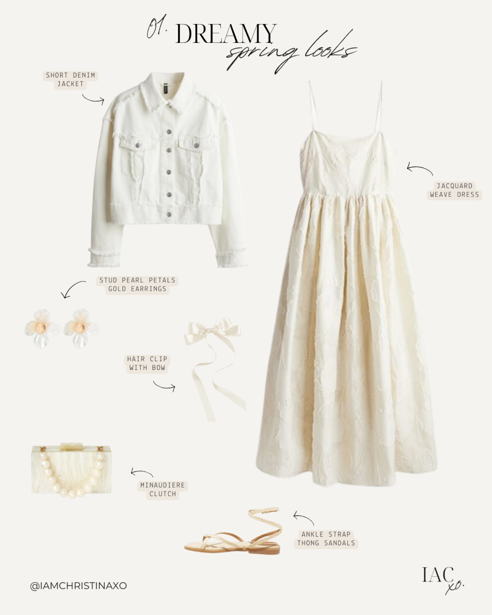 dreamy spring looks 1/3

—

spring style, spring looks, spring dresses, beige dress, dreamy spring dresses, dress outfits, dress style, spring outfits, spring fashion outfits, H&M finds, H&M women’s style, H&M women dresses, H&M looks, jacquard weave dress, cream dress, fitted bodice dress, flared dress

#LTKstyletip