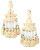 Kendra Scott Nicola Gold Statement Earrings in Smoky Crystal | Amazon (US)