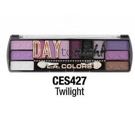 LA Colors Day To Night 12-Color Eyeshadow Palette Twilight | Walmart (US)