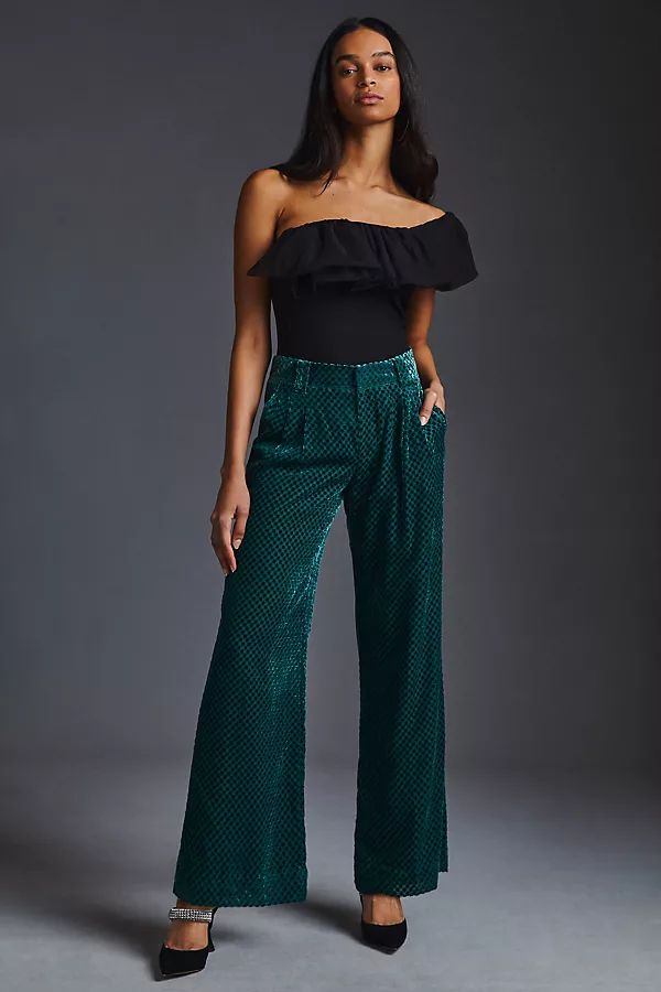 Maeve Low-Rise Wide-Leg Trousers | Anthropologie (US)