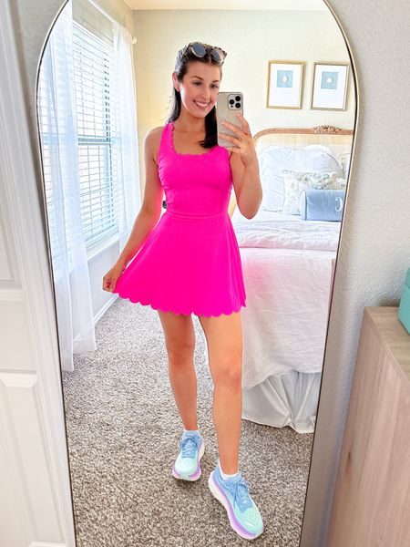 Wearing an XS! My fave exercise dress from Amazon! I love that it is padded and the shorts are separate from the dress 🙌🏻 

Exercise dress // workout dress // 

#LTKfindsunder50 #LTKSeasonal #LTKstyletip