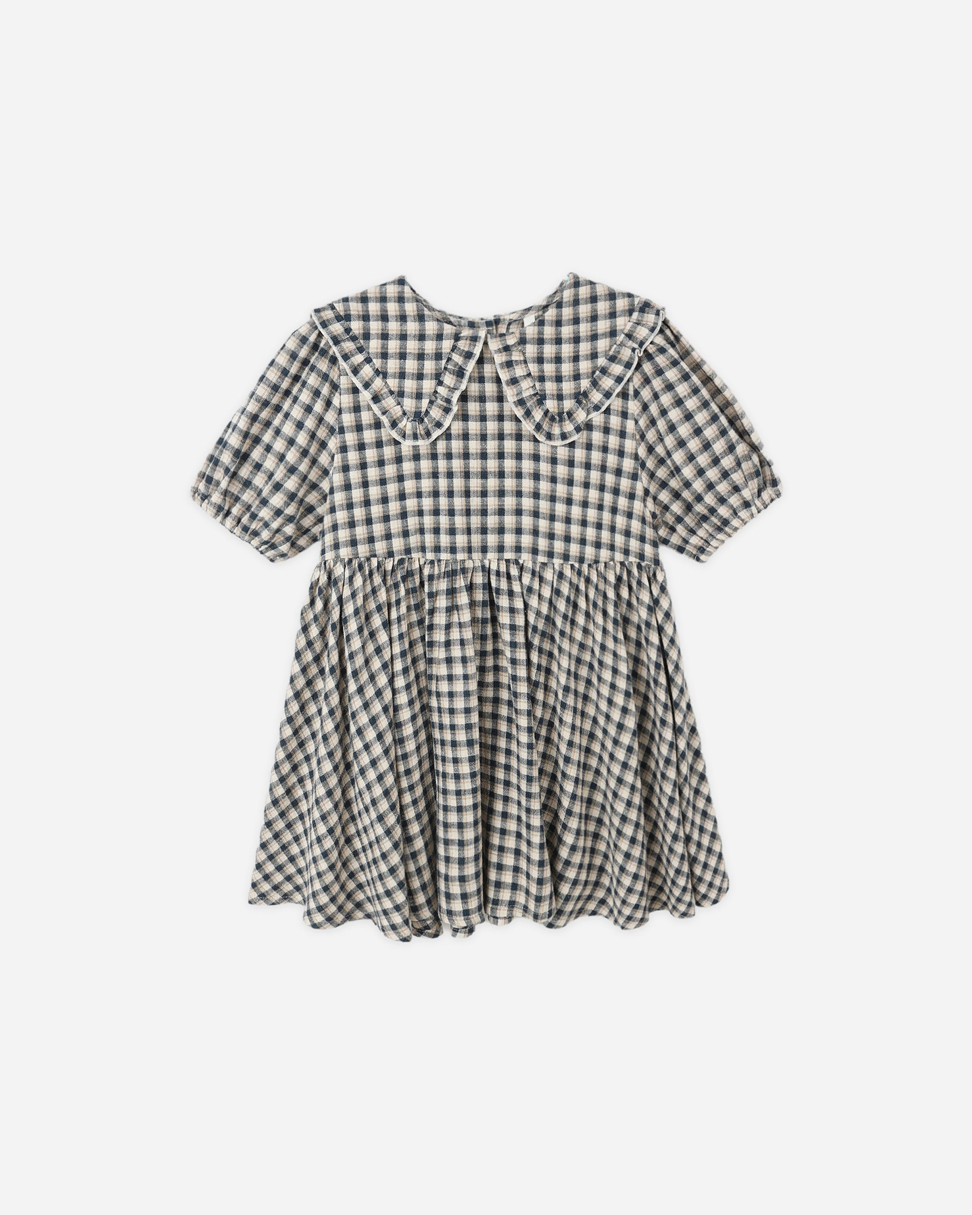 Camille Dress || Navy Check | Rylee + Cru