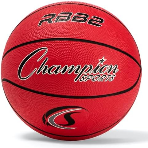 Champion Sports® Rubber Basketballs – Heavy Duty Pro-Style, Indoor/Outdoor Use, Premium Basket... | Amazon (US)