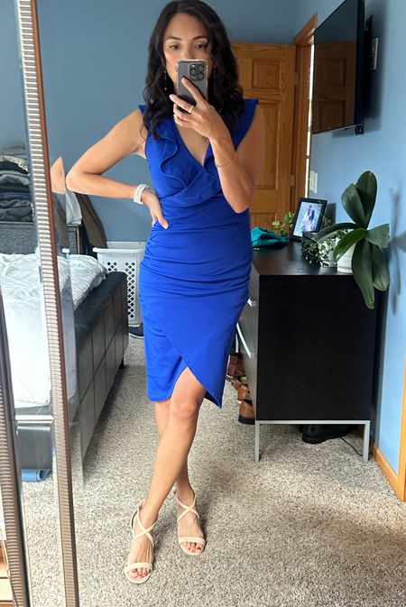Off to an event in the most comfy dress, great for weddings and events! Comes in multiple colors. Nude heels are also a fave

#LTKshoecrush #LTKover40 #LTKfindsunder50