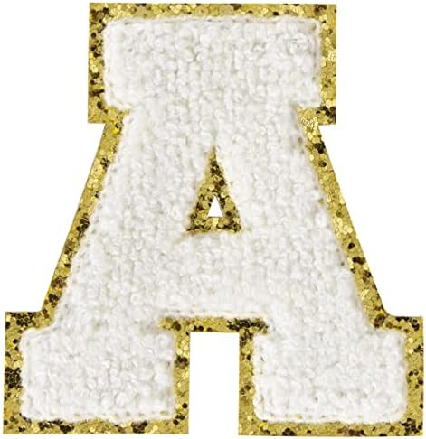 6Pcs Iron on Letters for Clothing Letter Patches Iron on Patches Varsity Letter Patches Chenille Let | Amazon (US)