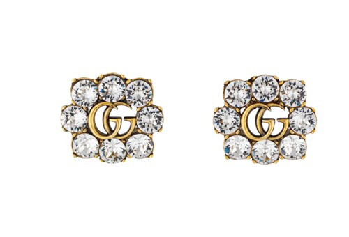 Crystal Double G earrings | Gucci (US)