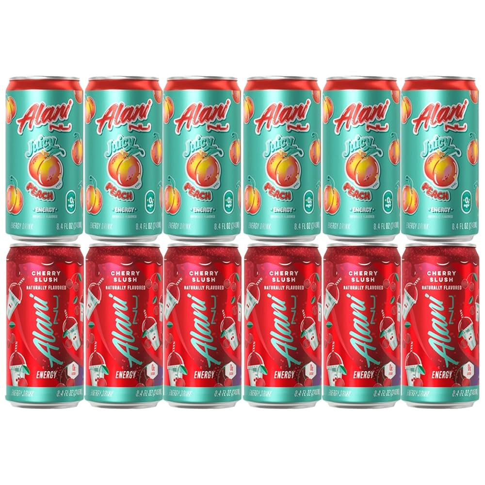 Generic Alani. Nu Mini Energy Drink Variety Pack - (Pack Of 12) - 2 Different Flavors : Cherry Sl... | Amazon (US)