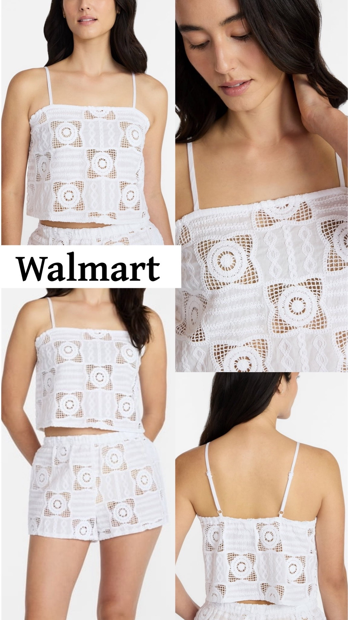 Super cute crochet cover up top and shorts, both at Walmart. 

Resort wear, resort 2026, bachelorette party, bachelorette weekend, Walmart wedding finds, Walmart bride finds, vacation finds, summer clothing, white clothing, destination wedding, beach wedding, affordable summer clothing, bride to be.

#LTKWedding #LTKSeasonal