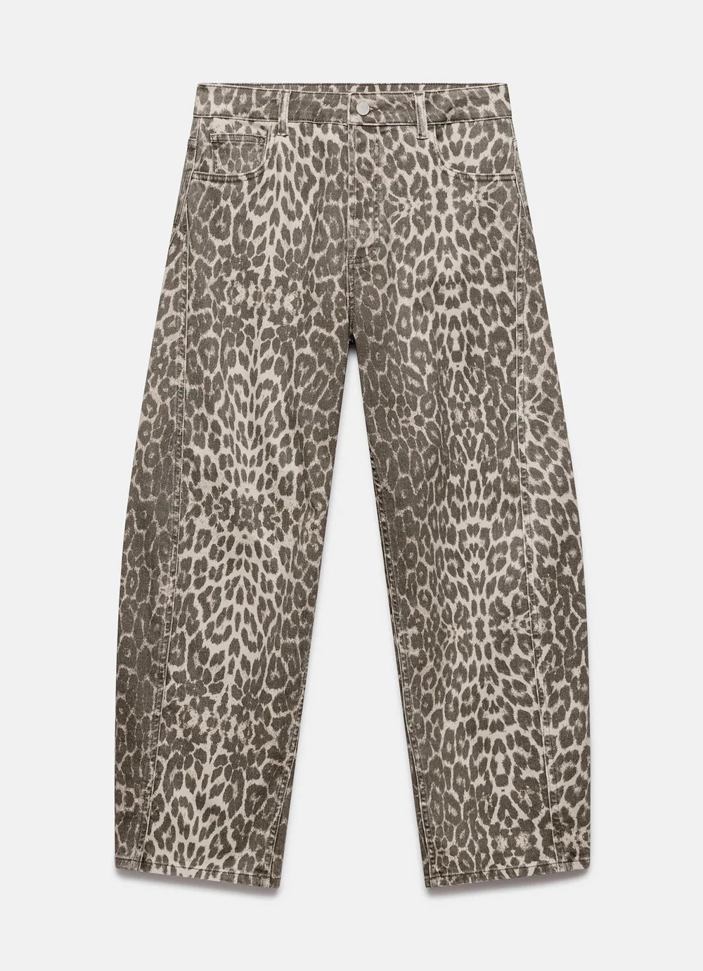 Leopard Print Barrel Leg Jeans | Mint Velvet