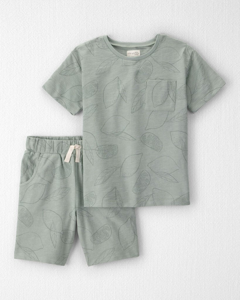 Little Planet Boys 2-Piece Top & Short Set Made with Organic Cotton 6 Citrus Green | Carter's Inc