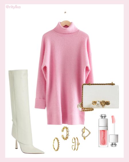 Sweater dress outfit

Pink sweater dress
Winter dress
White boots
White bag
Gold rings

#sweaterdress #pinkdress #winteroutfit #winteroutfitinspo

#LTKSeasonal #LTKbeauty #LTKworkwear