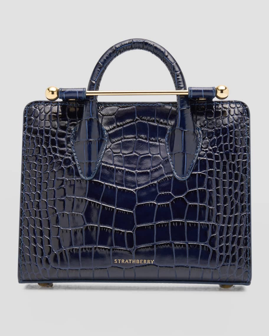 Nano Croc-Embossed Tote Bag | Neiman Marcus