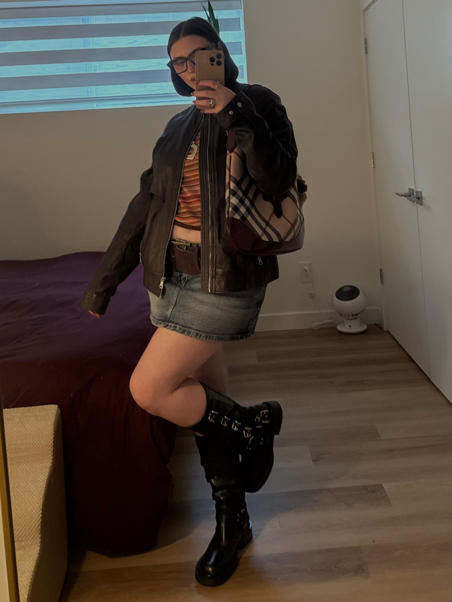 Midsize moto boot outfit, size 10 fashion, low rise denim skirt, curvy outfit Inspo 

#LTKmidsize #LTKstyletip #LTKcurves