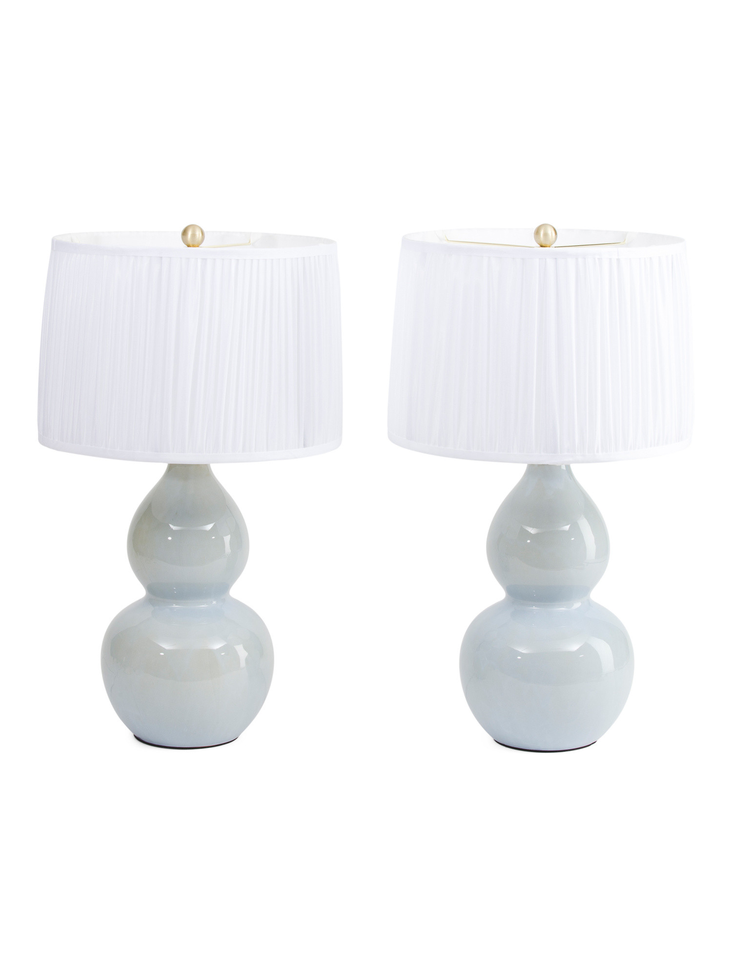2pk Double Gourd Ceramic Table Lamps | TJ Maxx