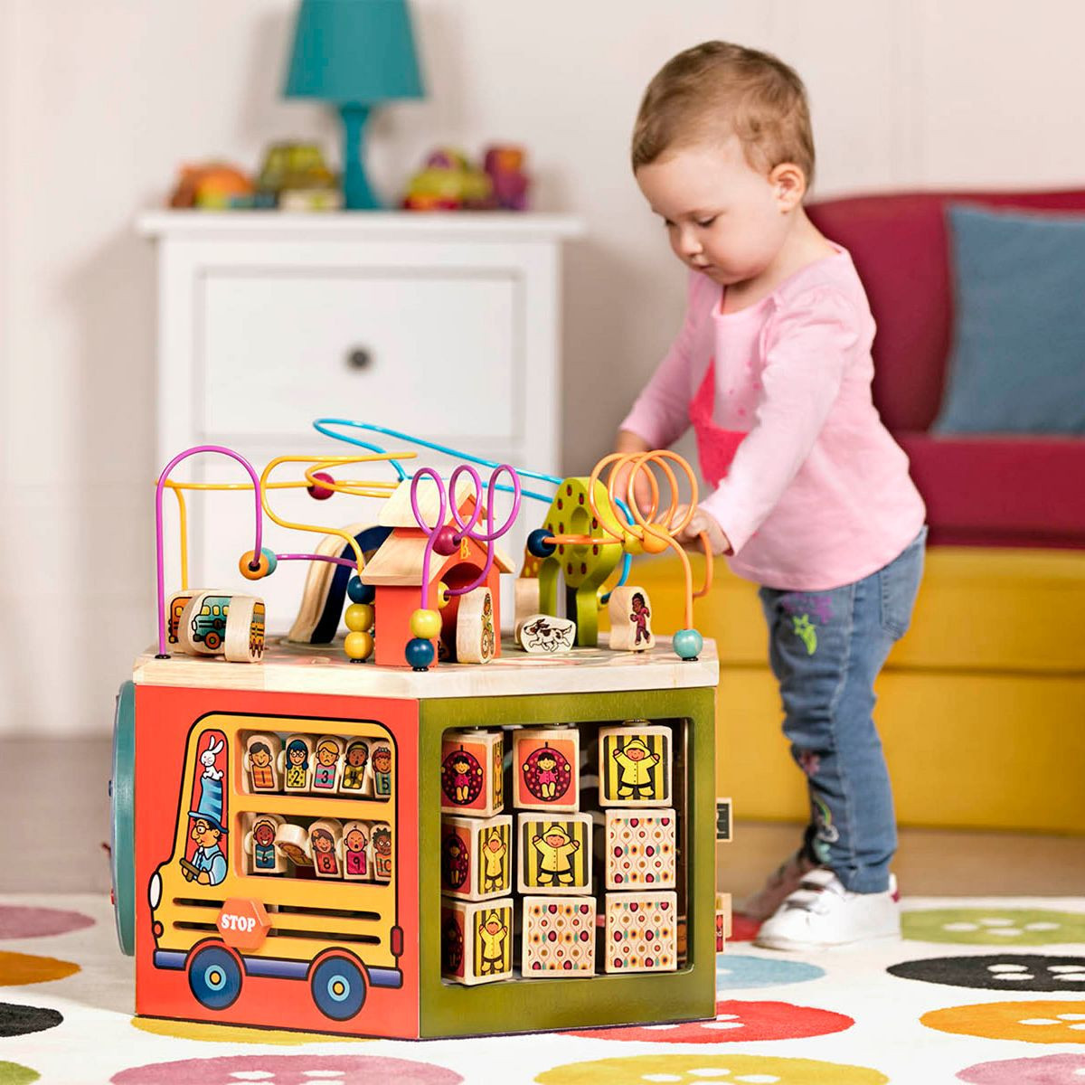 B. toys Wooden Activity Cube - Youniversity | Target
