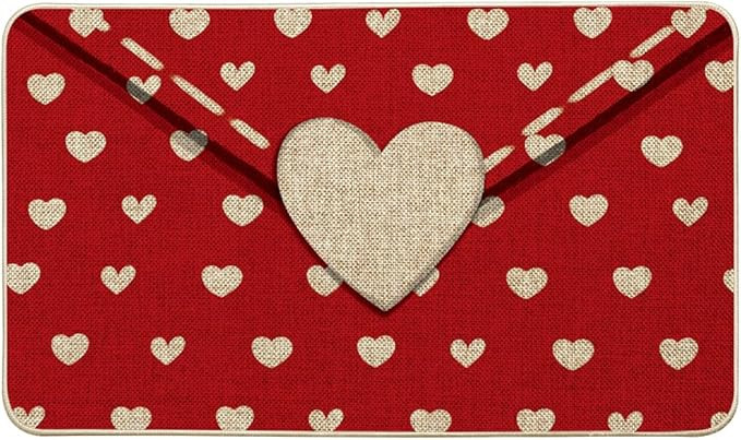 Artoid Mode Envelope Valentines Day Doormat, Home Decor Low-Profile Switch Rug Door Mat for Indoo... | Amazon (US)